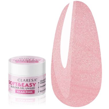 Гель для наращивания  Claresa SOFT&EASY BUILDER GEL GLAM PINK 45 г