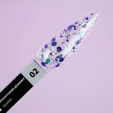 Гель-лак TUFI profi PREMIUM Sparkle 02 фиолетовый диамант 5 мл (0243529) - Фото №4