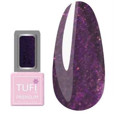 Гель-лак TUFI profi PREMIUM Purple 23 фиолетовый вельвет 8мл (0283777) - Фото №1