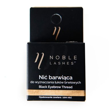 Окрашивающая нить для архитектуры бровей Noble Lashes черная - Фото №1