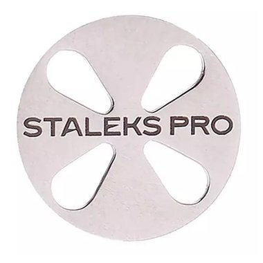 Диск педикюрный PODODISC STALEKS PRO ХS в комплекте с изменяемым файлом 180 грит 5 шт 10 мм - Фото №1
