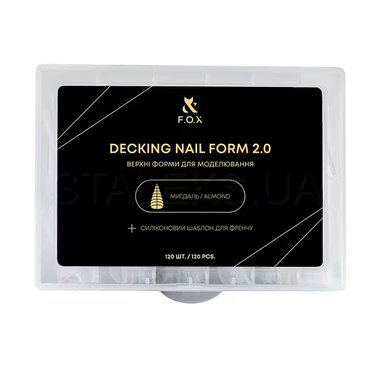 Верхние формы для моделирования F.O.X Decking Nail form 2.0  мидналь(120 шт)