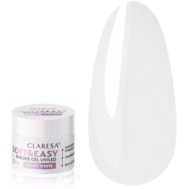 Гель для наращивания CLARESA  SOFT&EASY BUILDER GEL MILKY WHITE 90 г - Фото №1