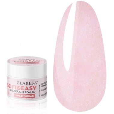Гель для наращивания CLARESA  SOFT&EASY BUILDER GEL SWEET SUGAR 45 г