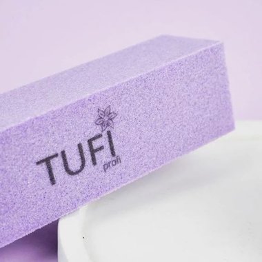 Бафик TUFI profi PREMIUM брусок фиолетовый 150/150 грит 1 шт - Фото №3