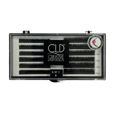 Шелковые ресницы CLD Silk Lashes MixC (T:0,07mm/L: 8,9,10,11,12,13,14mm)