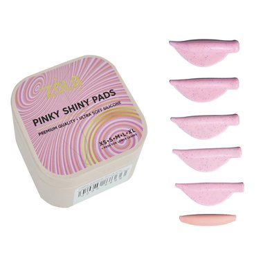 Набор валиков ZOLA Pinky Shiny Pads для ламинирования розовый 6 пар - Фото №1