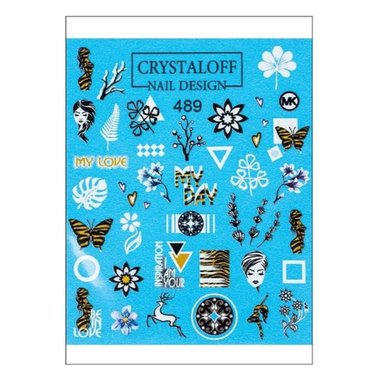 Слайдер дизайн Crystaloff Nail Design 489 абстракция