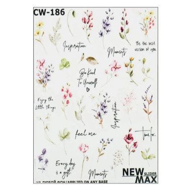 Слайдер дизайн Crystaloff New Max cw-186 листья, цветы
