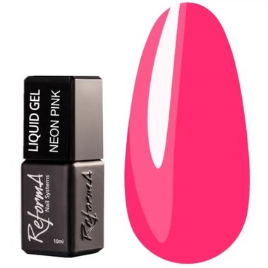 Гель REFORMA Liquid Gel Neon Pink 10 мл - Фото №1