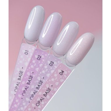 База DARK Pro Base Opal 1 розовый с шиммером, 30 мл - Фото №2