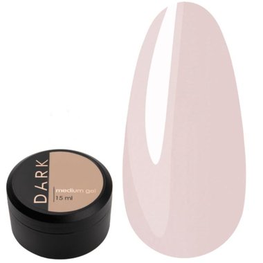 Гель для наращивания DARK Medium Gel №16 светло-розовый, 15 мл - Фото №1
