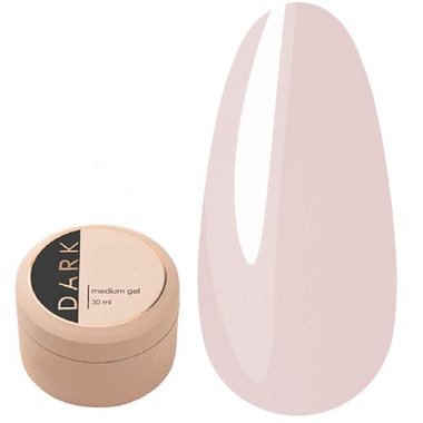 Гель для наращивания DARK Medium Gel №16 светло-розовый, 30 мл - Фото №1