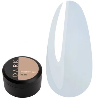 Гель для наращивания DARK Medium Gel №37 молочный, 15 мл - Фото №1
