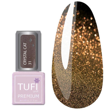 Гель-лак TUFI profi PREMIUM Crystal Cat 31 циркон 8 мл (0202612) - Фото №1