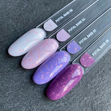 База NAILSOFTHEDAY Potal №06 розовыйс розовой поталью 10 мл - Фото №3