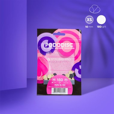 Сменные файлы на мягкой основе для педикюрного диска PODODISC STALEKS PRO XS 180 грит (50 шт) - Фото №3