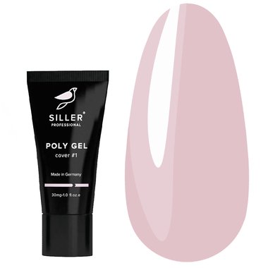 Моделирующий полигель Poly Gel Siller №1 лиловый 30 мл - Фото №1