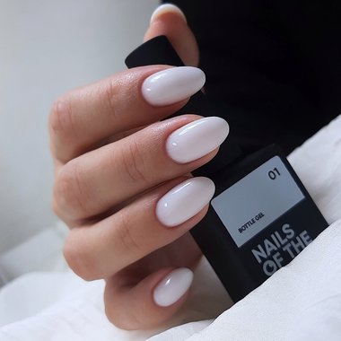 Гель NAILSOFTHEDAY Bottle gel 01 белый, 10 мл - Фото №4