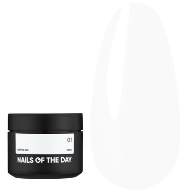 Гель NAILSOFTHEDAY Bottle gel 01 белый, 30 мл - Фото №1