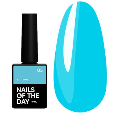Гель NAILSOFTHEDAY Bottle gel 05 голубой, 10 мл - Фото №1