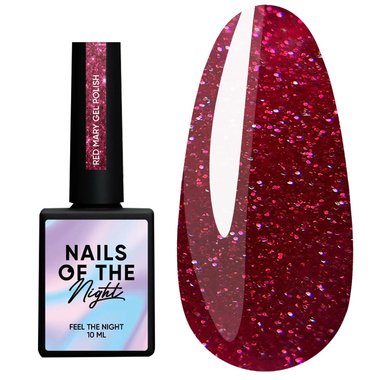 Гель-лак NAILSOFTHENIGHT Red Mary, 10 ml - Фото №1