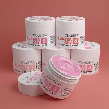 Гель для наращивания Claresa Rubber Gel 03 холодный розовый 12 г - Фото №2