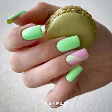 Гель-лак MAKEAR Glow in Dark DG01 салатовый 8 мл - Фото №4