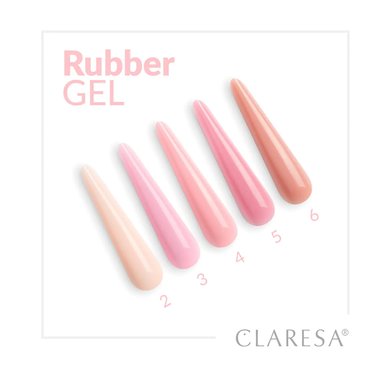 Гель для наращивания Claresa Rubber Gel 3 холодный розовый 90 г - Фото №3