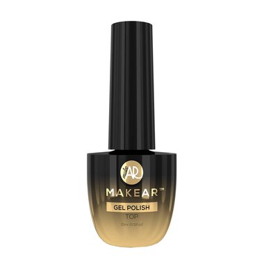 Топ для ногтей MAKEAR Top Hard Glass без липкого слоя 15 мл