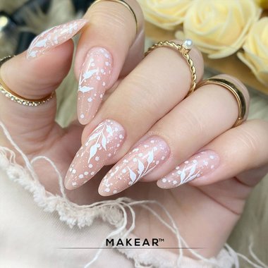 Топ для ногтей MAKEAR Top White Dot без липкого слоя 8 мл - Фото №2