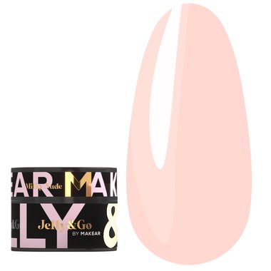 Гель для наращивания MAKEAR Jelly&go JG03 Milky Nude 15 мл - Фото №1