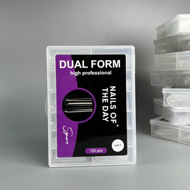 Верхние формы NAILSOFTHEDAY Dual form Square (Type 5) 120 шт - Фото №4