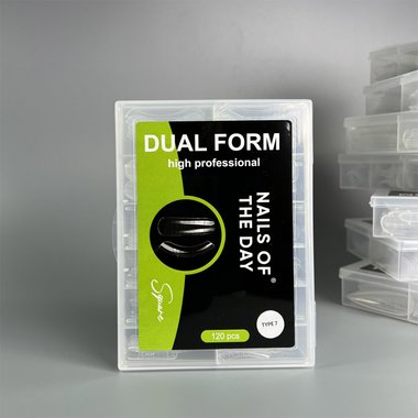 Верхние формы NAILSOFTHEDAY Dual form Square (Type 7) 120 шт - Фото №4