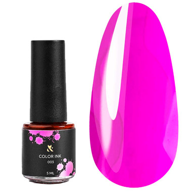 Цветное полимерное чернило для акварельного декора F.O.X Color Ink Pink 003 5 мл - Фото №1