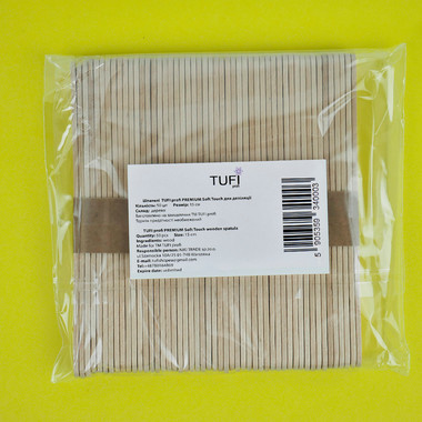 Деревянные шпателя TUFI profi PREMIUM Soft Touch для депиляции 15 см 50 шт (0103123) - Фото №6