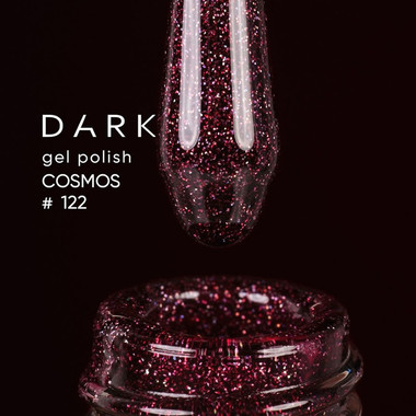 Гель-лак DARK Cosmos 122 бордовый светоотражающий 10 мл - Фото №2