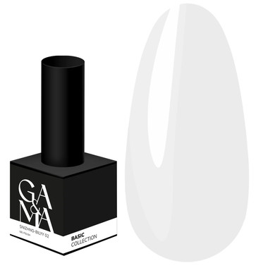 Гель-лак GA&MA Basic collection №002 снежно-белый 15 мл (7700308) - Фото №1