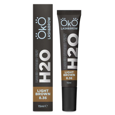 Краска OKO для бровей и ресниц Liquid Hybrid Tint H20 LIGHT BROWN 8.36 15 мл (TINT-LB) - Фото №2