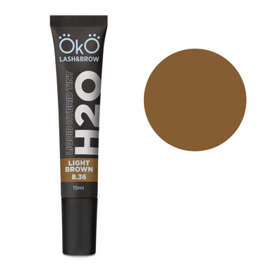 Краска OKO для бровей и ресниц Liquid Hybrid Tint H20 LIGHT BROWN 8.36 15 мл (TINT-LB) - Фото №1