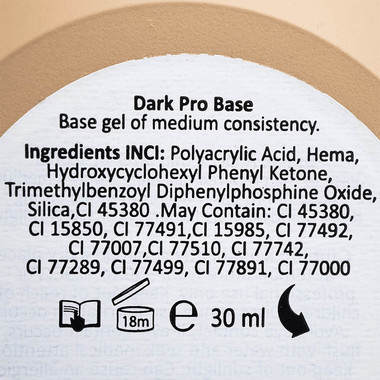 База DARK PRO base 57 молочно-бежевый 30 мл - Фото №5