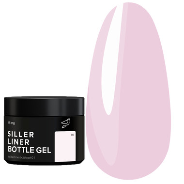Гель SILLER BOTTLE Liner №01 светло-розовый 15 мл (НФ-00018409) (банка) - Фото №1