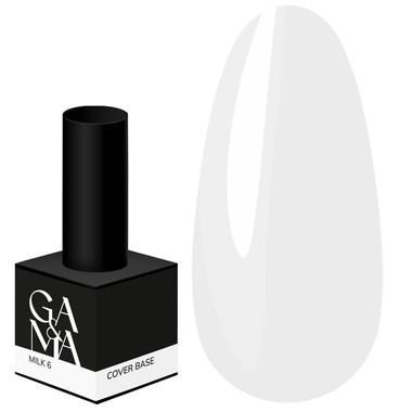 База для ногтей GA&MA Cover Base №006 Milk 15 мл (7700405) - Фото №1
