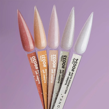 Гель для ногтей DNKa Builder Gel №0030 Hollywood Glow розовый светоотражающий 30 мл (BGD0030) - Фото №3