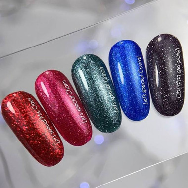 Гель-лак NAILSOFTHEDAY Let's Special Grinch изумрудно-зеленый с шиммером 10 мл - Фото №4