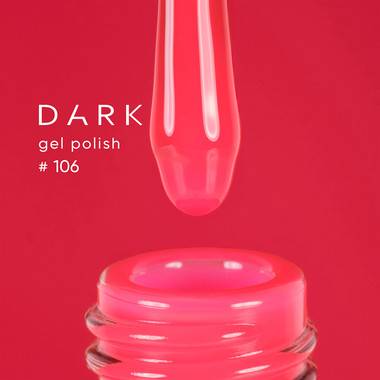 Гель-лак DARK New collection 106 светло-малиновый 6 мл - Фото №2