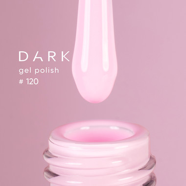 Гель-лак DARK New collection 120 молочно-розовый 10 мл - Фото №2