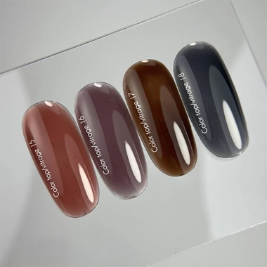 Топ NAILSOFTHEDAY Color top Vitrage 16 без липкого слоя полупрозрачный сливовый 10 мл - Фото №2