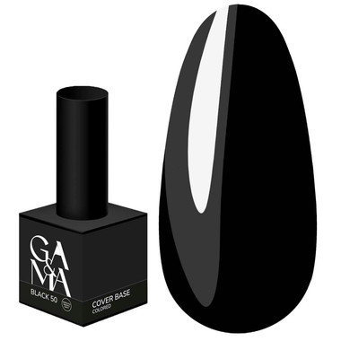 База для ногтей GA&MA Colored №050 Black (формула одного слоя) 15 мл (7703184) - Фото №1