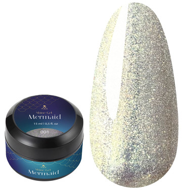 Гель F.O.X Shine Gel Mermaid 001 золотой перламутровый 15 мл - Фото №1